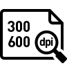 300dpi・600dpi