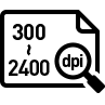 300dpi~2400dpi