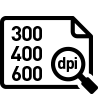 300dpi・400dpi・600dpi